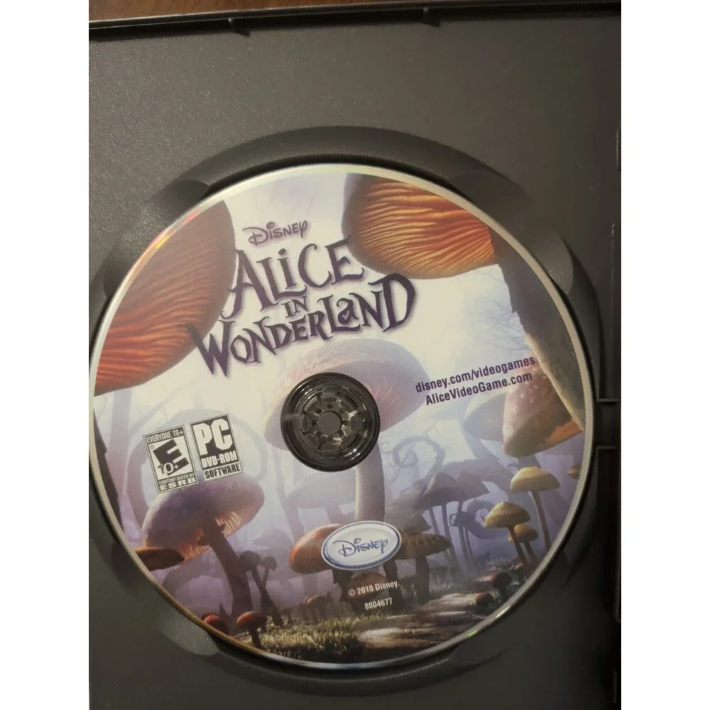 Disney ALICE IN WONDERLAND Video Game, Tim Burton Film, PC DVD ROM